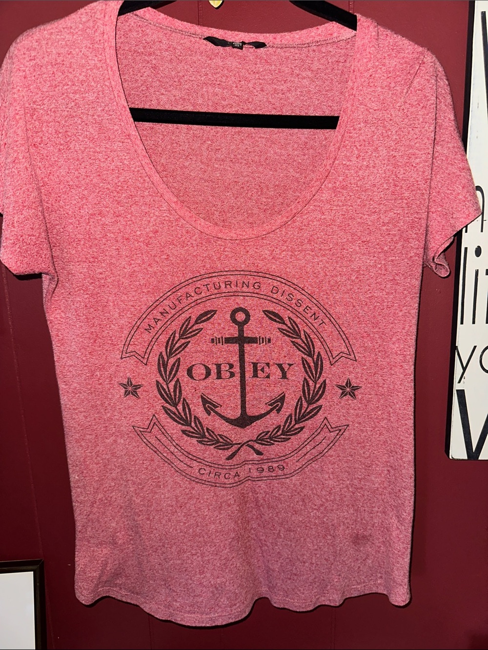 Obey Scoop Neck Tee